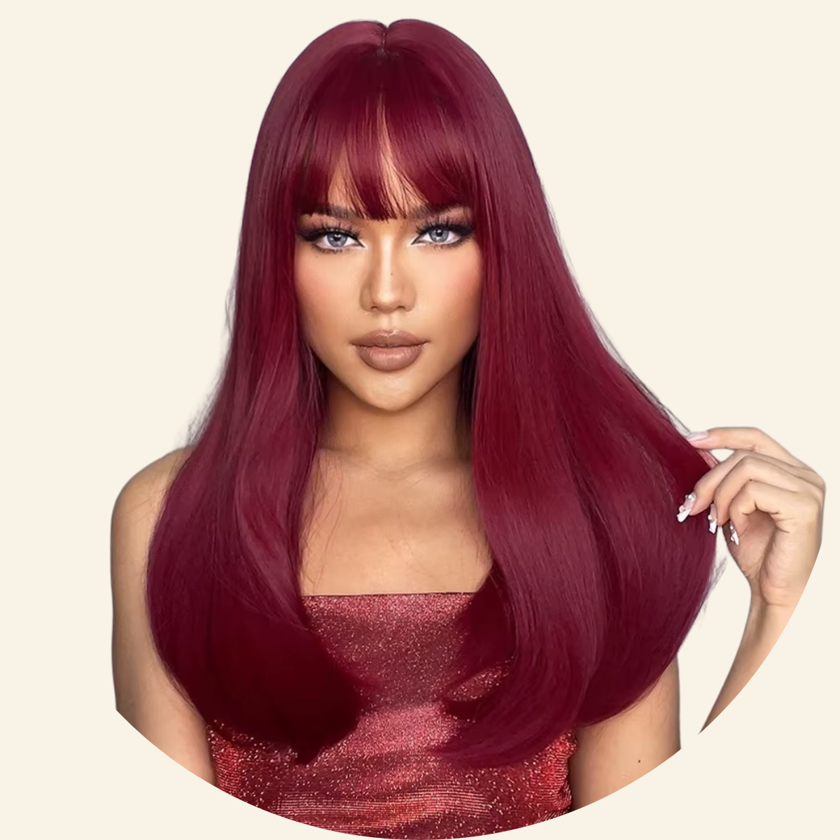Crimson Diva Synthetic Wig