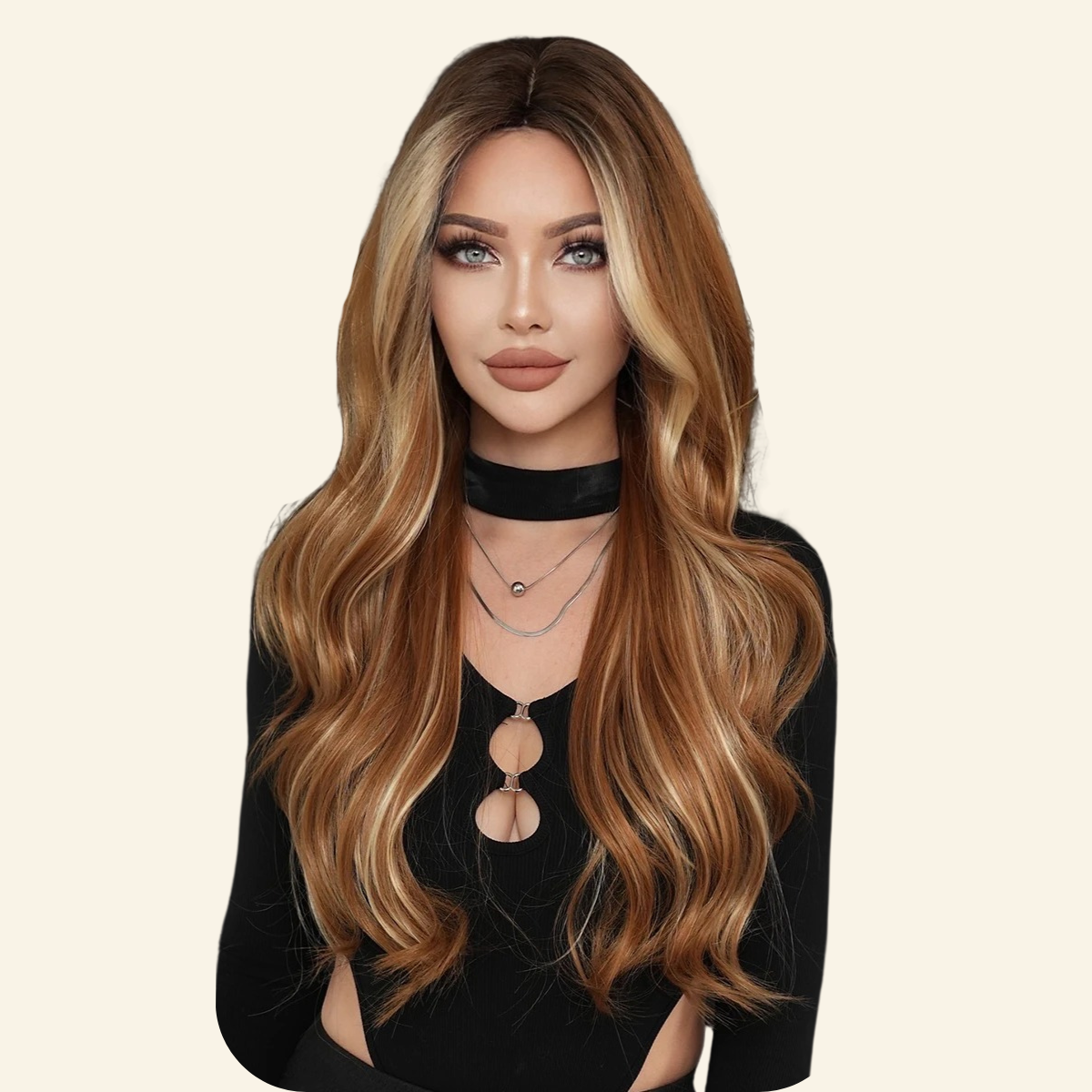 Golden Allure Synthetic Wig