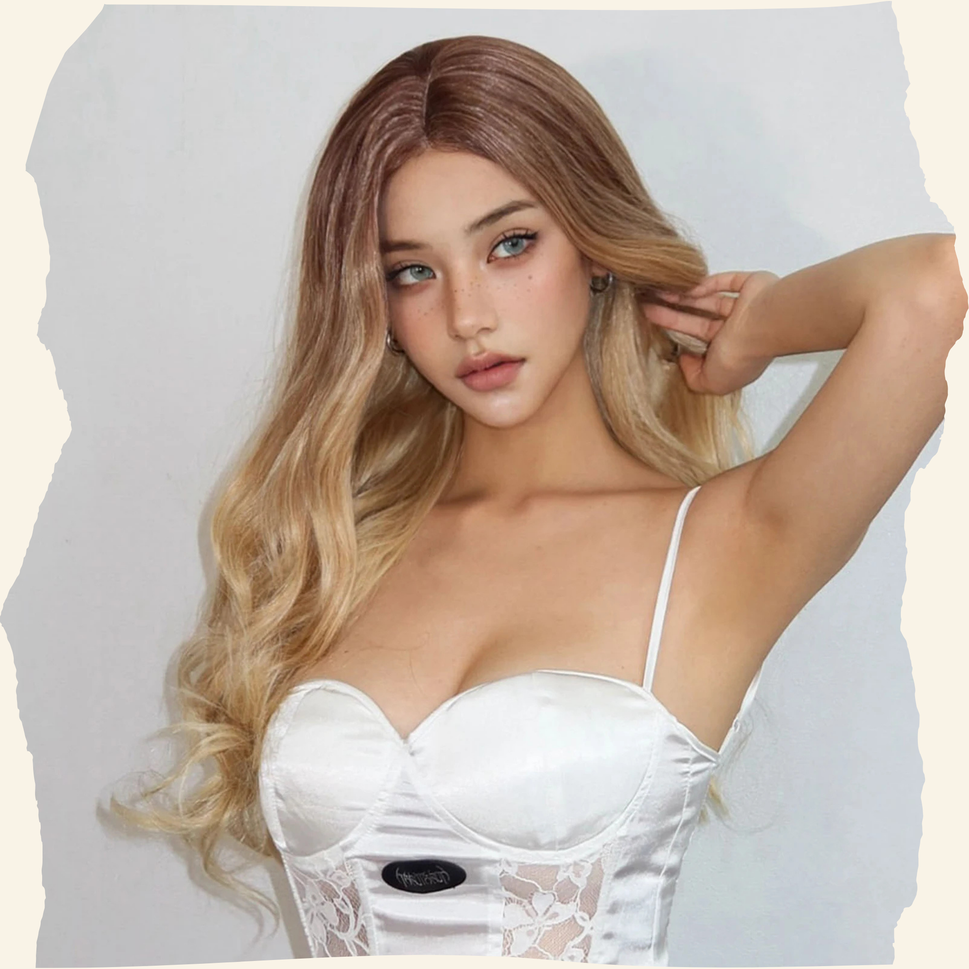 Golden Serenity Synthetic Wig