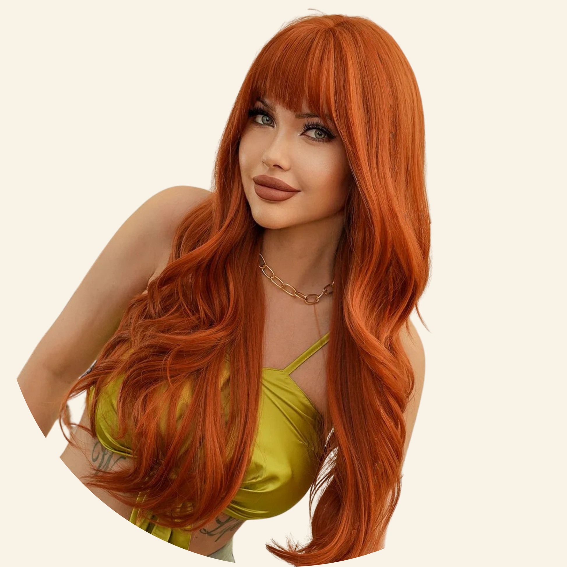 Fiery Cascade Synthetic Wig