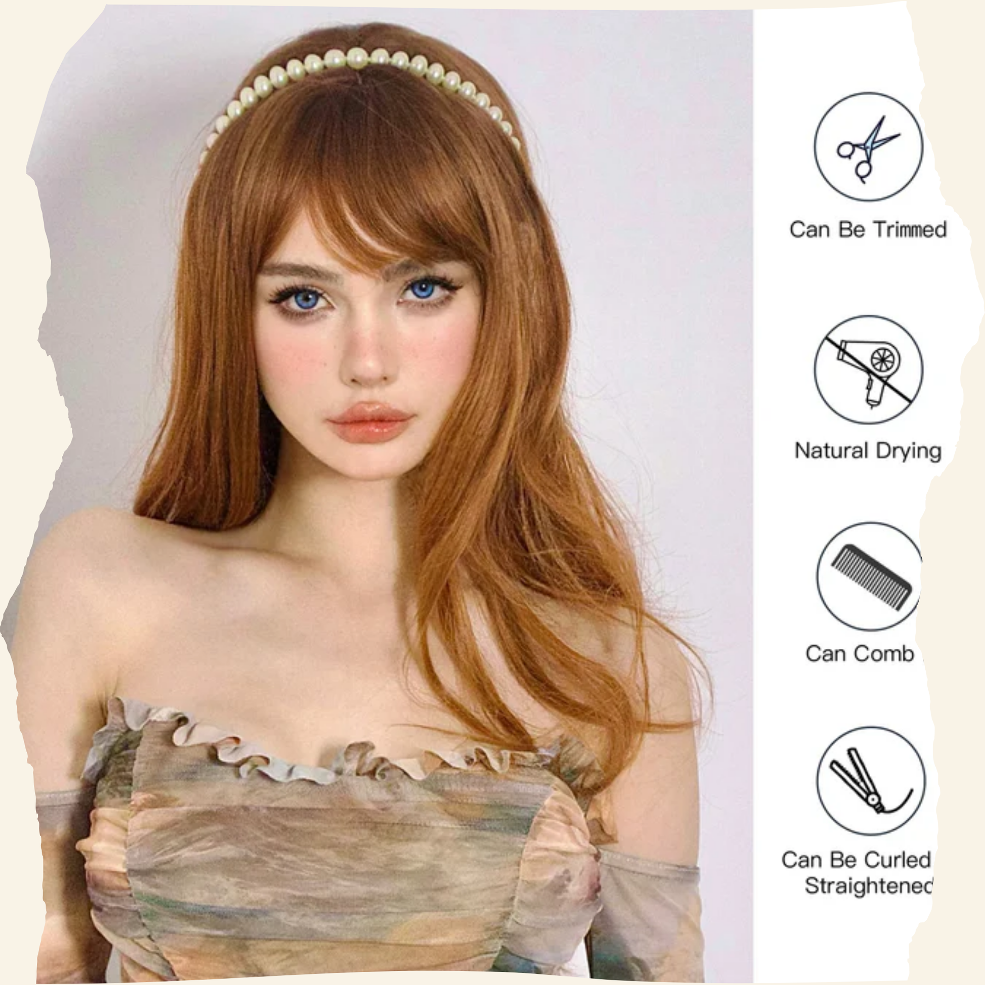 Chestnut Glow Synthetic Wig