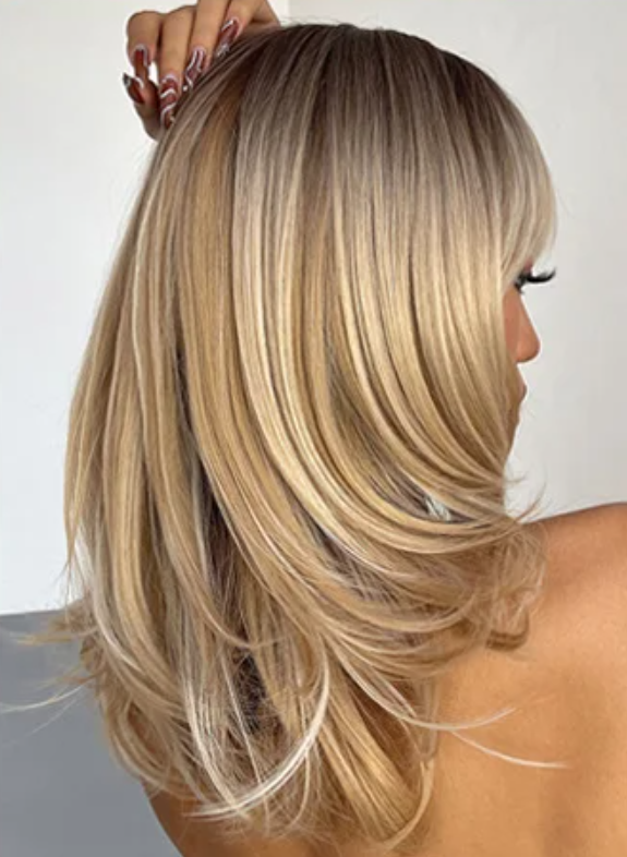 Sunlit Layers Synthetic Wig