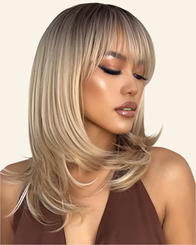 Sunlit Layers Synthetic Wig