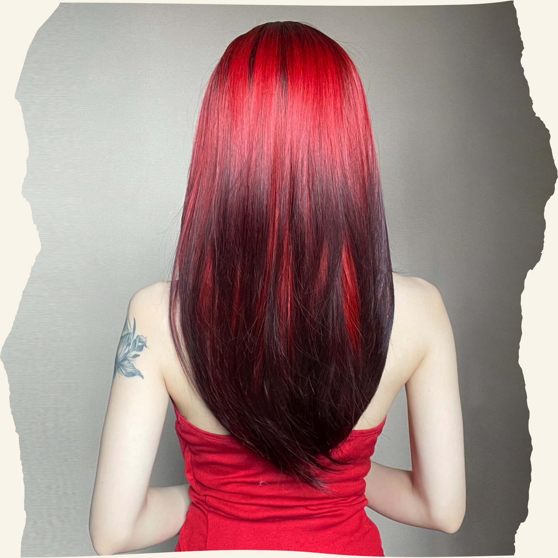 Crimson Eclipse Synthetic Wig
