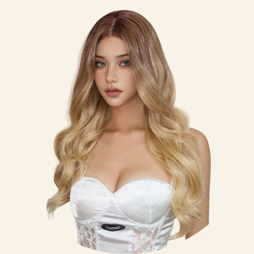 Golden Serenity Synthetic Wig