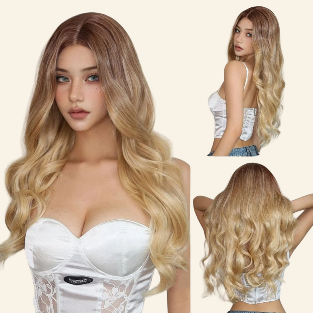 Golden Serenity Synthetic Wig
