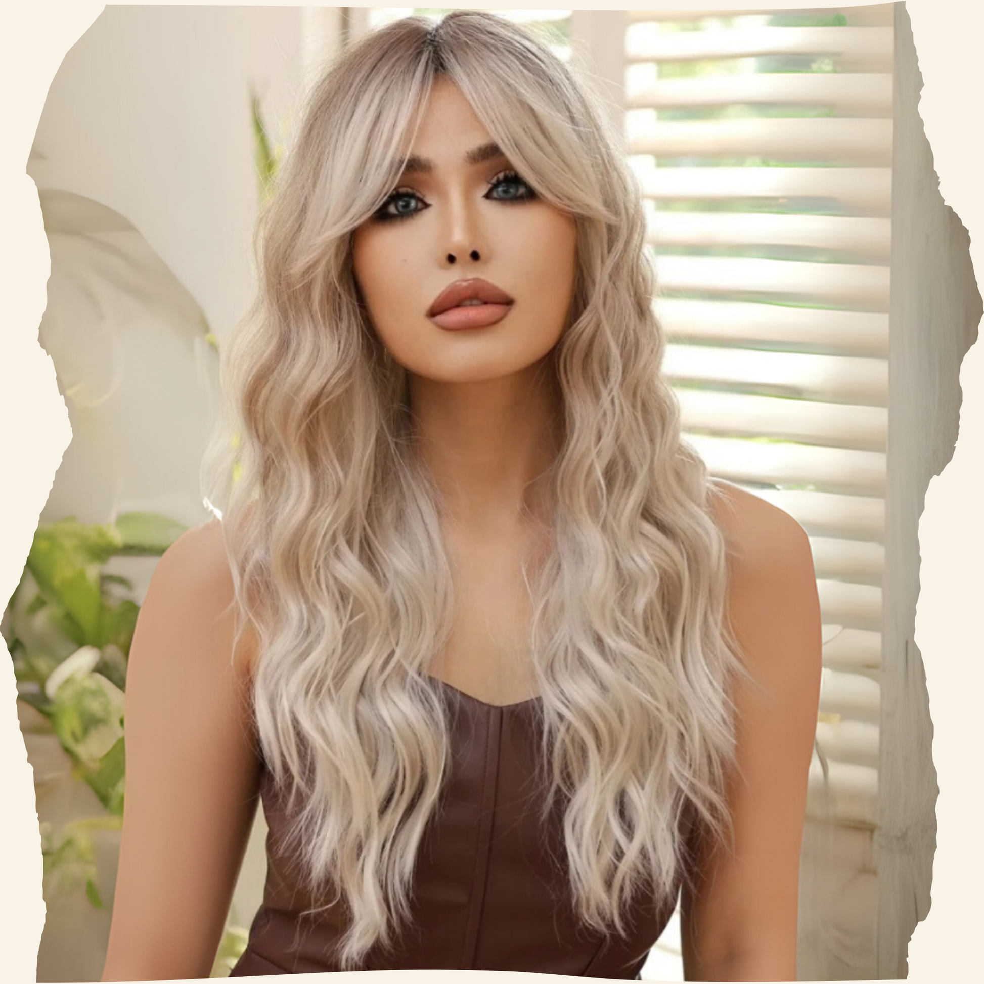 Lunaria Platinum Synthetic Wig