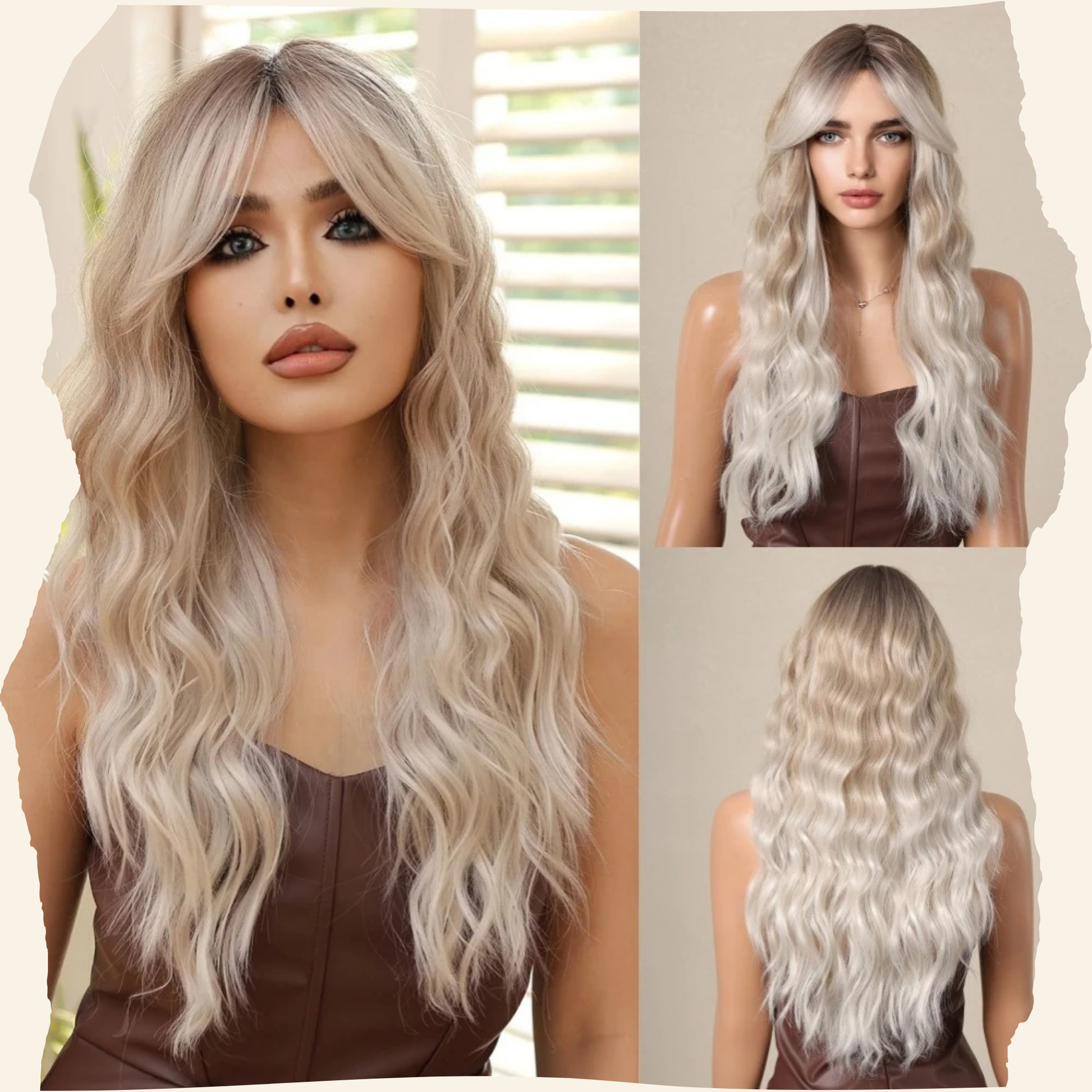 Lunaria Platinum Synthetic Wig