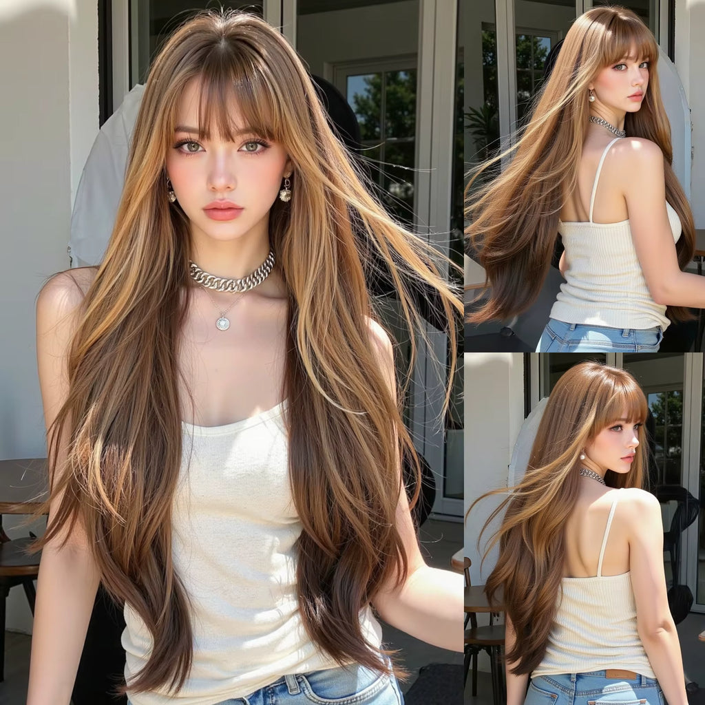 Caramel Sunset Synthetic Wig