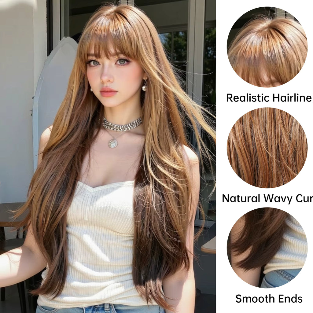 Caramel Sunset Synthetic Wig