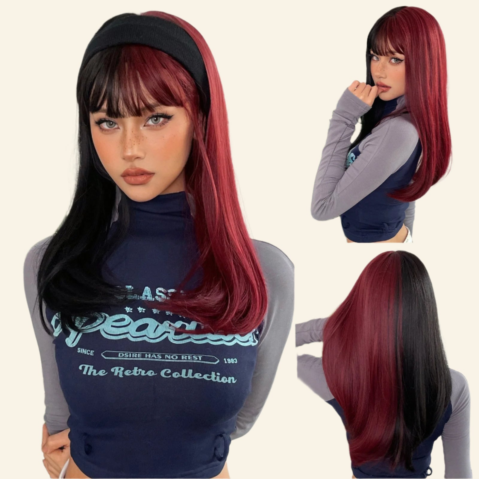 Split Siren Synthetic Wig