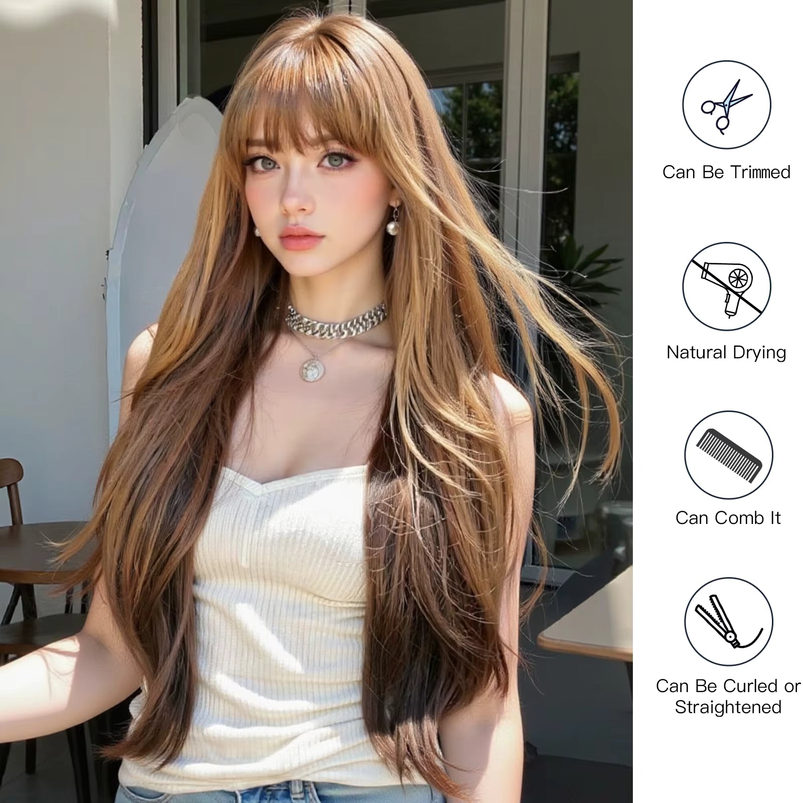 Caramel Sunset Synthetic Wig