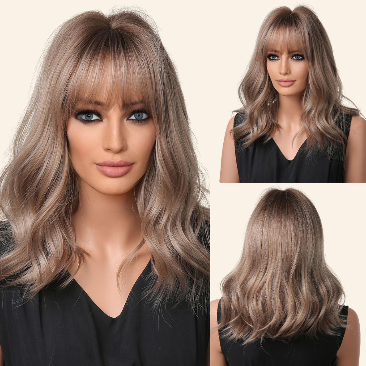 Golden Waves Synthetic Wig