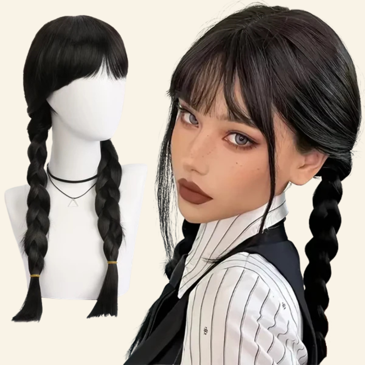 Wednesday's Enchantment Long Black Braid Wig