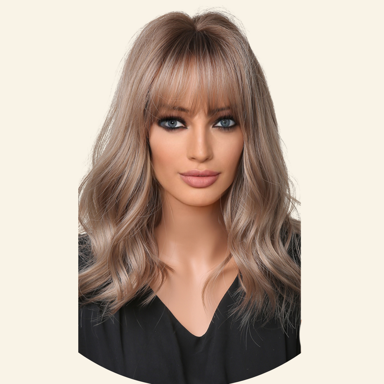 Golden Waves Synthetic Wig