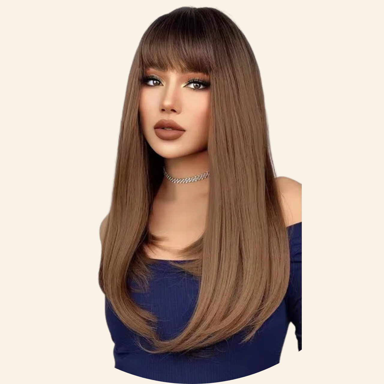 Caramel Sleek Synthetic Wig