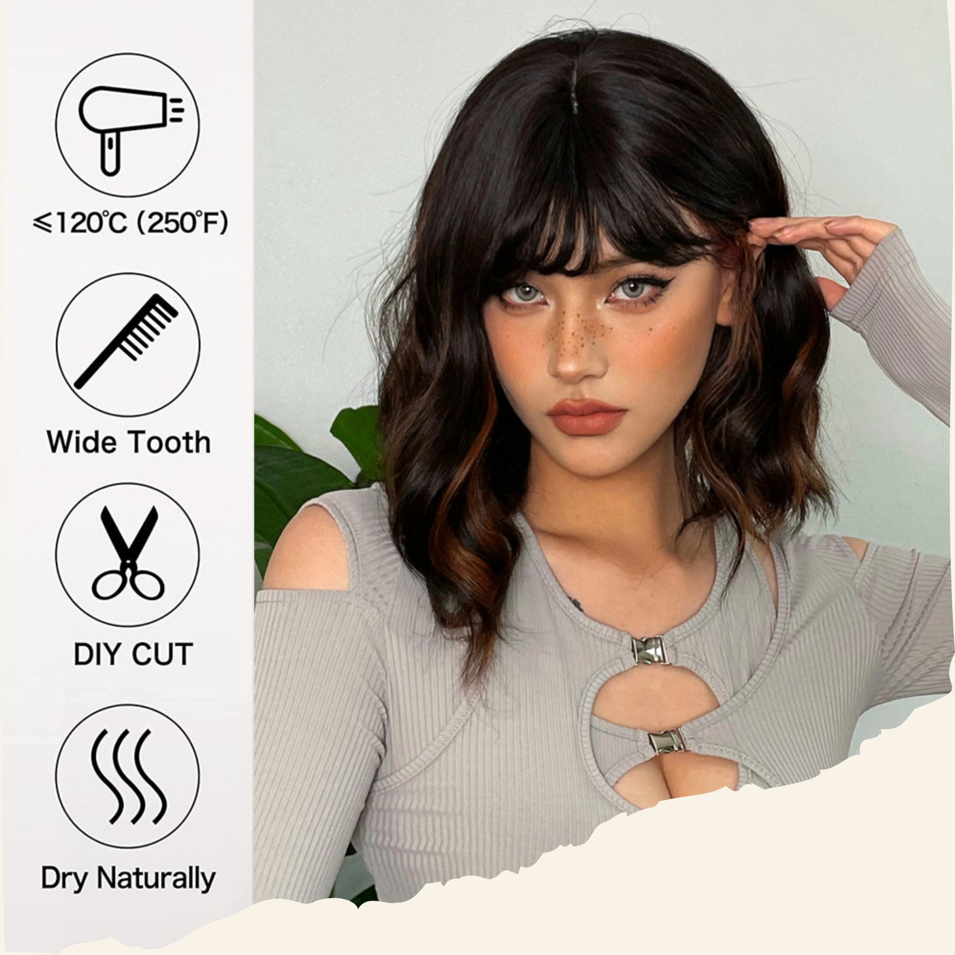 Ebony Glow Synthetic Wig