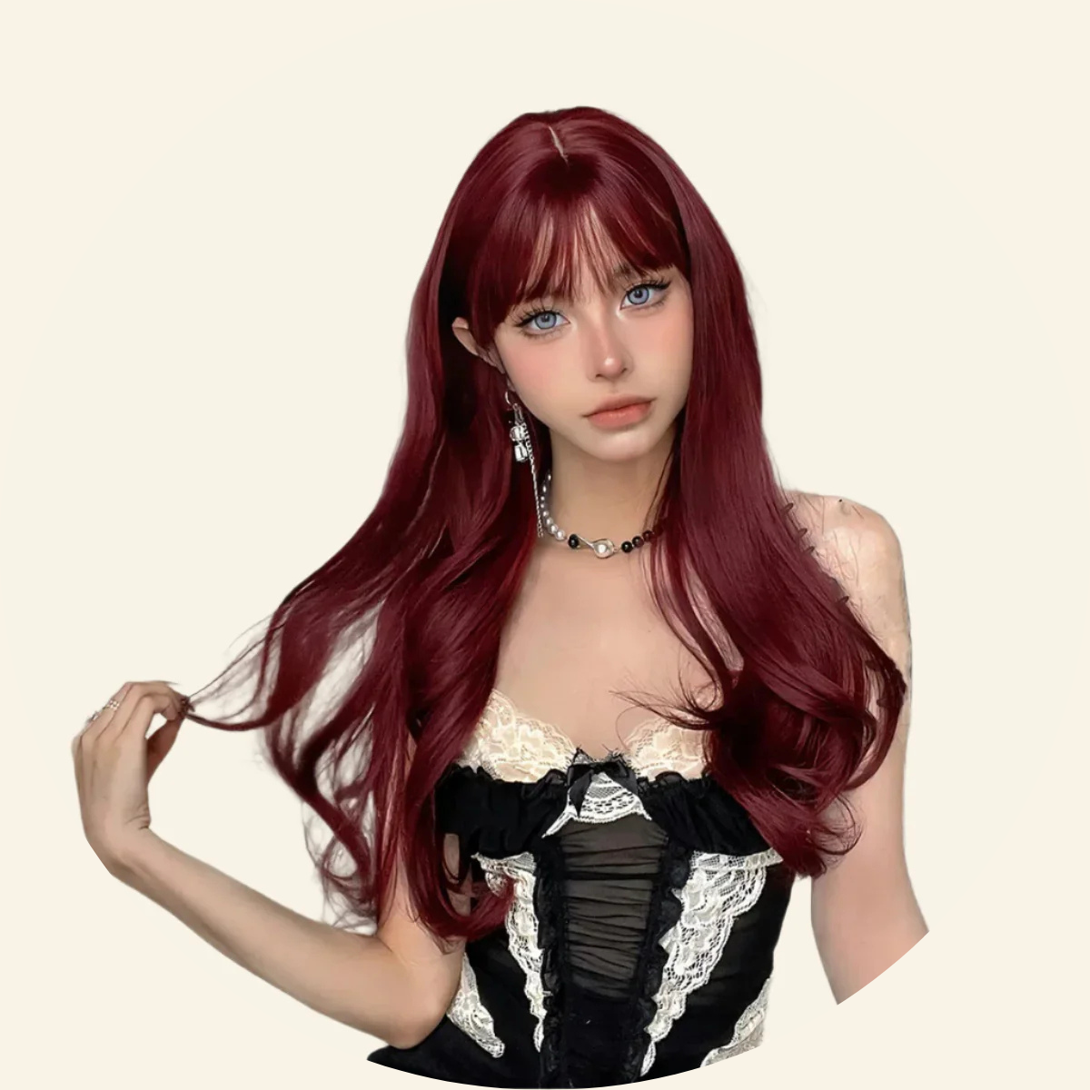 Ruby Ripple Synthetic Wig