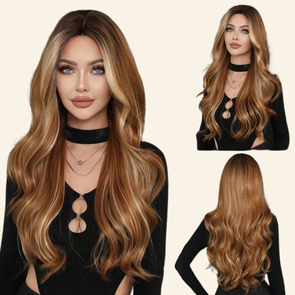 Golden Allure Synthetic Wig