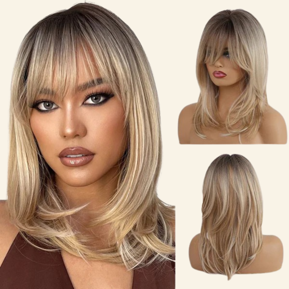 Sunlit Layers Synthetic Wig
