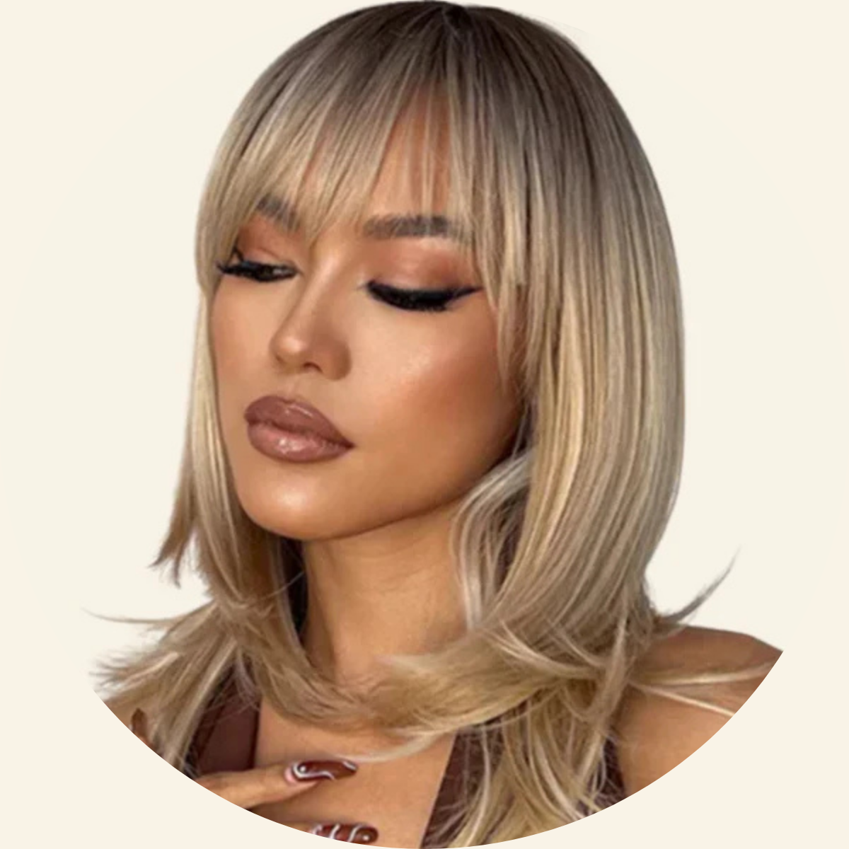 Sunlit Layers Synthetic Wig