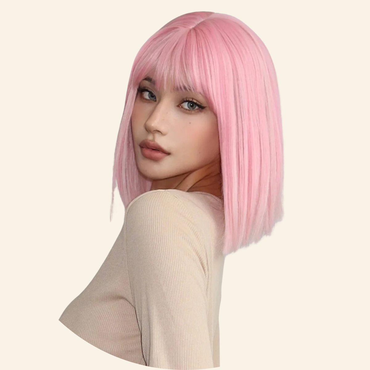 Pink Pop Synthetic Wig