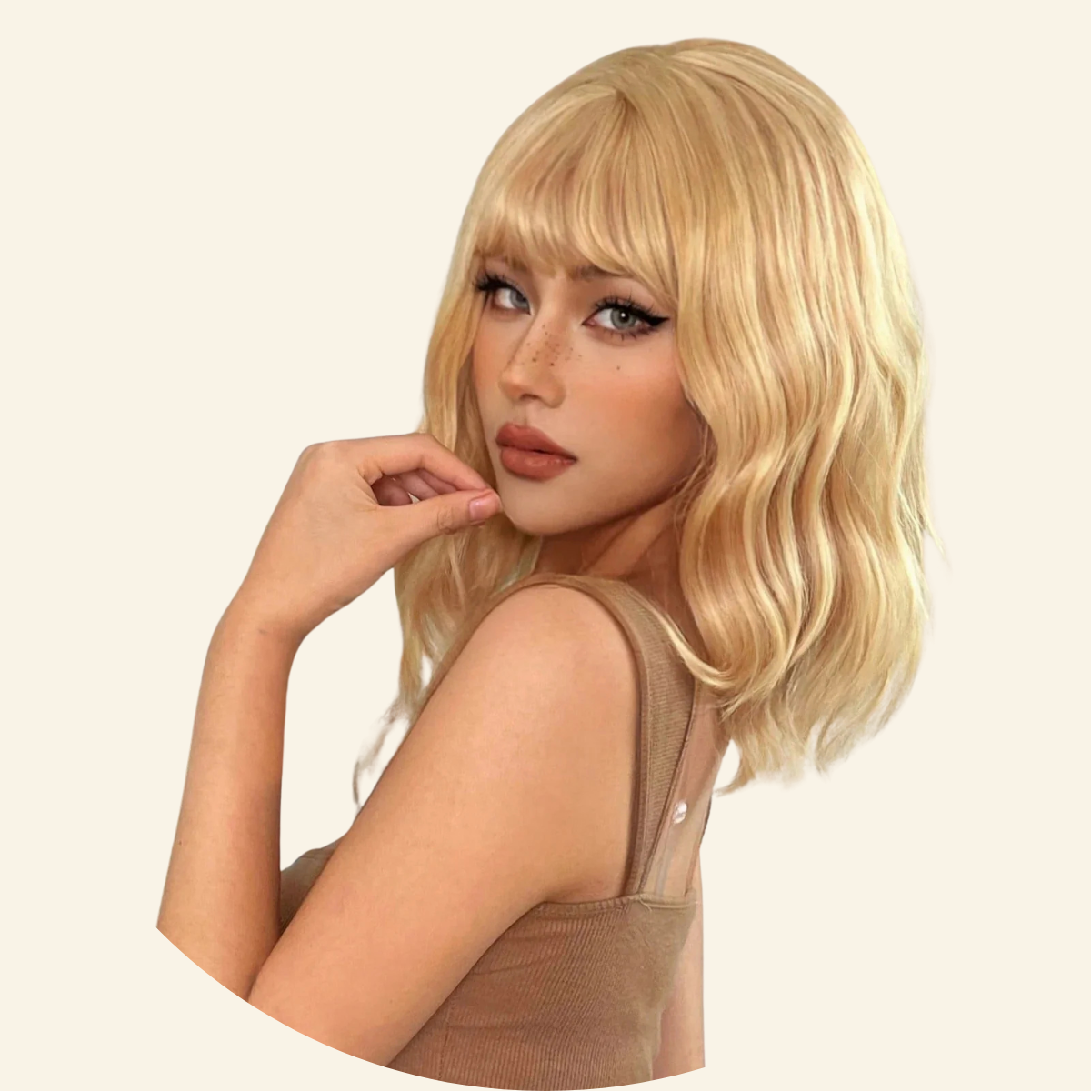 Sunlit Silk Synthetic Wig