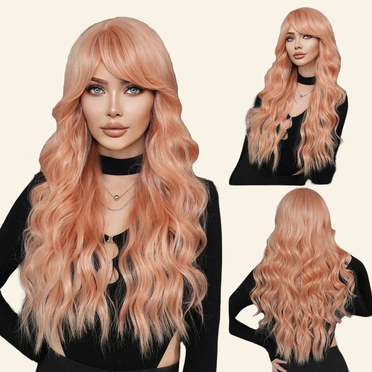 Peach Dream Synthetic Wig