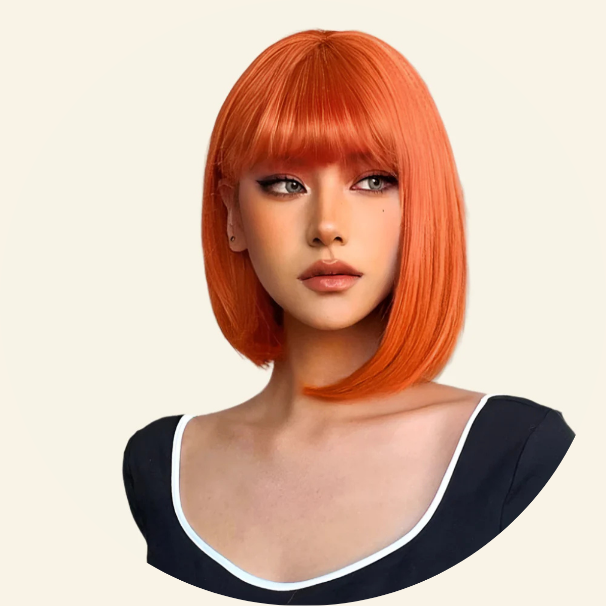 Fiery Sunset Bob Synthetic Wig