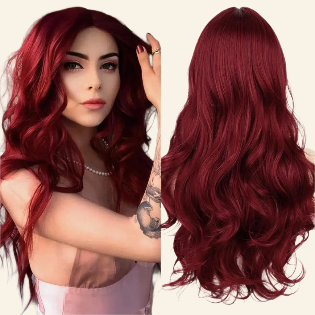 Fiery Waves Synthetic Wig