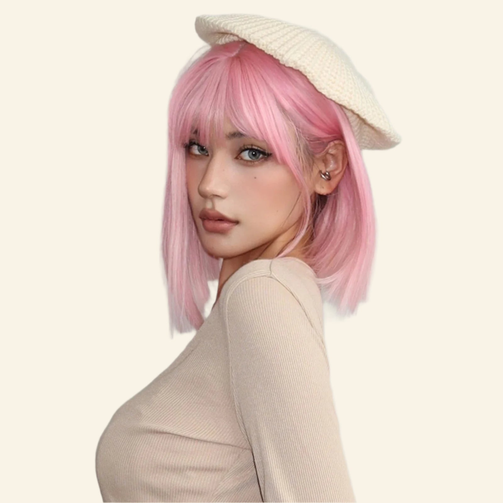 Pink Pop Synthetic Wig