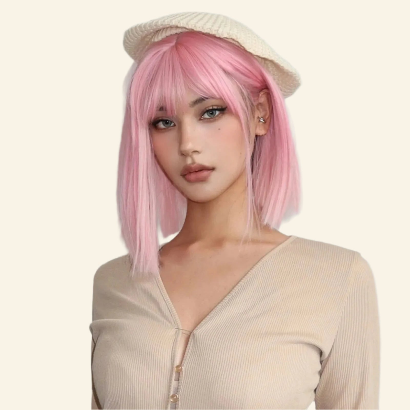 Pink Pop Synthetic Wig